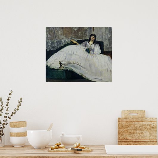 Manet | Portret van Jeanne Duval, 1862 Poster (Keuken)