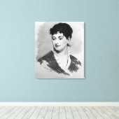 Manet | Portret van Madame Emile Zola, 1874 Canvas Afdruk (Insitu (Houten vloer))