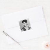 Manet | Portret van Madame Emile Zola, 1874 Vierkante Sticker (Envelop)