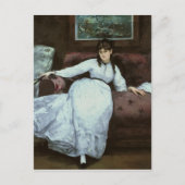 Manet | Rest, portret van Berthe Morisot Briefkaart (Voorkant)