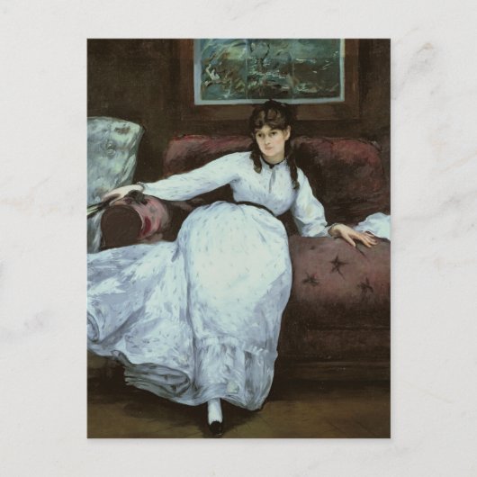 Manet | Rest, portret van Berthe Morisot Briefkaart (Voorkant)