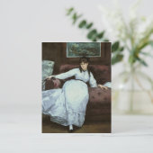 Manet | Rest, portret van Berthe Morisot Briefkaart (Staand voorkant)
