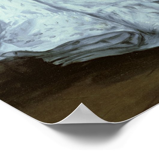 Manet | Rest, portret van Berthe Morisot Poster (Hoek)