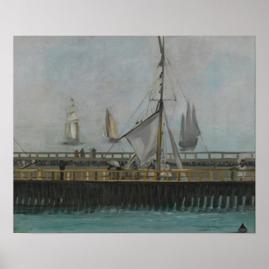 Manet - Steiger bij Boulogne Poster (Voorkant)