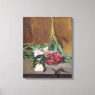 Manet   Stem of Peonies and Secateurs, c.1864 Canvas Afdruk