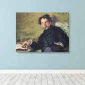 Manet | Stephane Mallarme 1876 Canvas Afdruk (Insitu (Houten vloer))