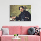 Manet | Stephane Mallarme 1876 Canvas Afdruk (Insitu (Woonkamer))