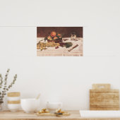 Manet | Stilleven: fruit op een tafel, 1864 Poster (Keuken)