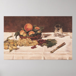 Manet   Stilleven: Vruchten op een tabel, 1864 Poster