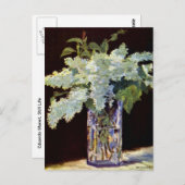 Manet stilllife White Lilacs Briefkaart (Voorkant / Achterkant)