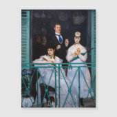 Manet - The Balcony / Le Balcon Magnetic Kaart (Voorkant)