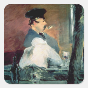 Manet The Bar, 1878-79 Vierkante Sticker