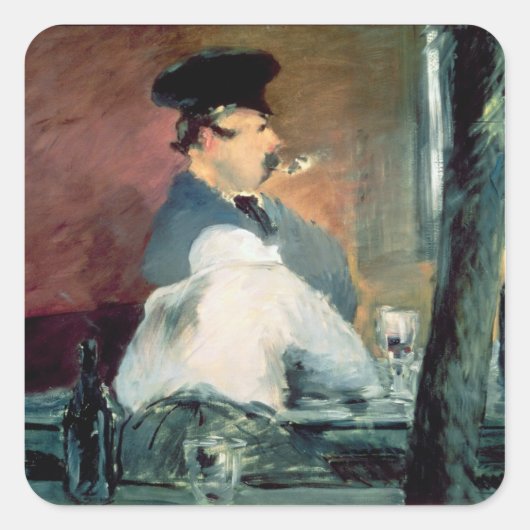 Manet | The Bar, 1878-79 Vierkante Sticker (Voorkant)