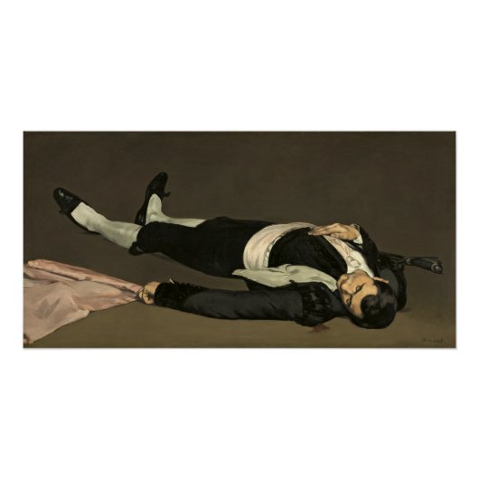Manet | The Dead Toreador, c.1864 Perfect Poster (Voorkant)