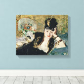 Manet | The Lady with Fans Canvas Afdruk (Insitu (Houten vloer))