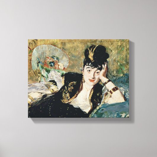 Manet | The Lady with Fans Canvas Afdruk (Voorkant)