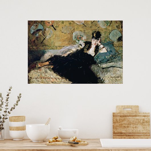 Manet | The Lady with Fans Poster (Keuken)