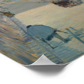 Manet - The Rue Mosnier with Flags (1878) Poster (Hoek)