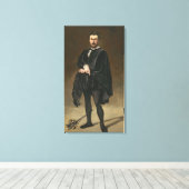 Manet | Tragedian Actor (Rouviere als Hamlet) Canvas Afdruk (Insitu (Houten vloer))