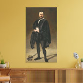 Manet | Tragedian Actor (Rouviere als Hamlet) Canvas Afdruk (Insitu (Woonkamer))