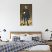 Manet | Tragedian Actor (Rouviere als Hamlet) Canvas Afdruk (Insitu (Slaapkamer))