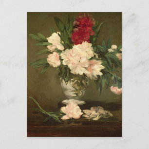 Manet   Vase van volken op een kleine voetstuk, 18 Briefkaart