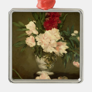 Manet   Vase van volken op een kleine voetstuk, 18 Metalen Ornament