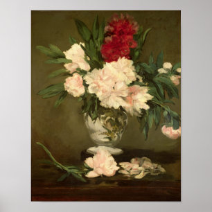 Manet   Vase van volken op een kleine voetstuk, 18 Poster