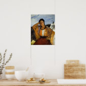 Manet - Zigeunerin met sigaret Poster (Keuken)