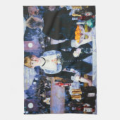 Manetbalk op de Folies Bergere Kitchen Towel Theedoek (Verticaal)