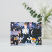 Manetbalk op het Briefkaart Folies Bergere (Staand voorkant)