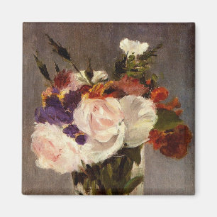 Manet's Flowers in een Crystal Vase - Magnet