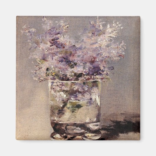 Manet's Lilacs in a Glass - Magnet (Voorkant)