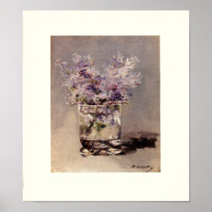 Manet's Lilacs in een glas Poster