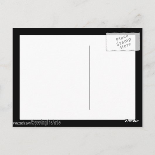 Manet's Little Flutist ala Briefkaart (Achterkant)