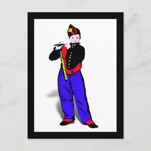 Manet's Little Flutist ala Briefkaart (Voorkant)