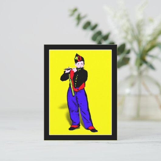 Manet's Little Flutist ala Briefkaart (Staand voorkant)