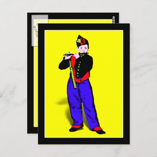 Manet's Little Flutist ala Briefkaart (Voorkant / Achterkant)