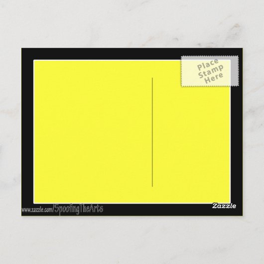 Manet's Little Flutist ala Briefkaart (Achterkant)