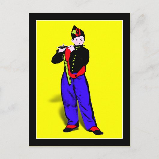 Manet's Little Flutist ala Briefkaart (Voorkant)