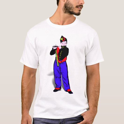 Manet's Little Flutist Pop Art T-shirt (Voorkant)
