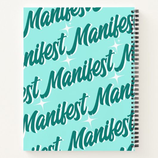 Manfestation Journal Notitieboek (Achterkant)
