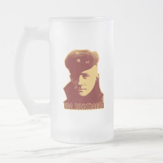 Manfred Von Richthofen Matglas Bierpul (Links)