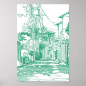 Manga achtergrond 01 poster (Voorkant)