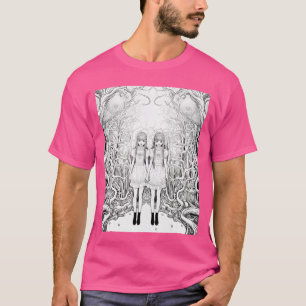 Manga Anime Duivel Meisje Schoonheid Horror grappi T-shirt