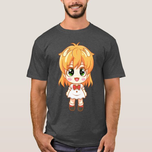 manga anime girl boy t-shirt (Voorkant)