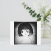 manga anime meisje briefkaart (Staand voorkant)