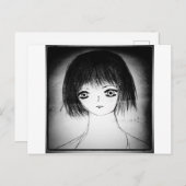 manga anime meisje briefkaart (Voorkant / Achterkant)
