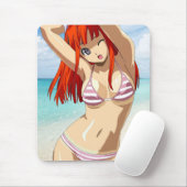 Manga beach girl muismat (Met muis)