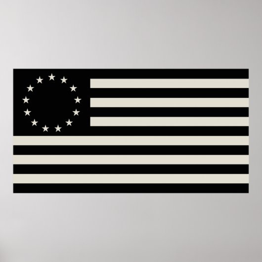 Manga, Betsy Ross Vlag of Circle Amerikaanse Vlag Poster (Voorkant)